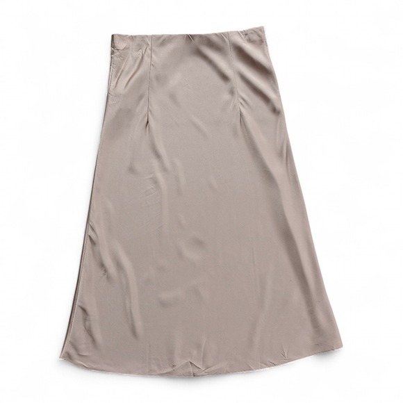J.Crew Gwyneth Pull-On Midi Slip Skirt Sz S Taupe - Picture 6 of 13